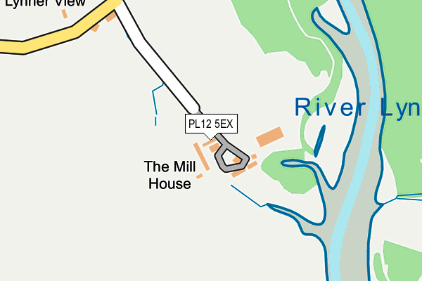 PL12 5EX map - OS OpenMap – Local (Ordnance Survey)