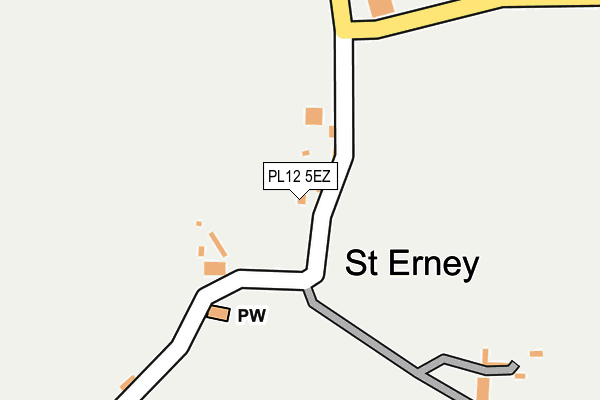 PL12 5EZ map - OS OpenMap – Local (Ordnance Survey)