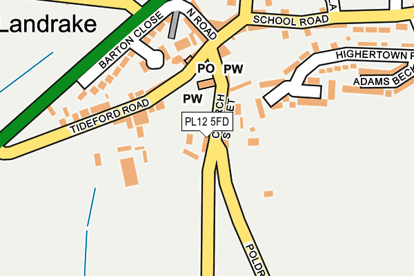 PL12 5FD map - OS OpenMap – Local (Ordnance Survey)