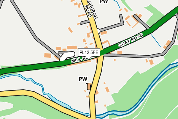 PL12 5FE map - OS OpenMap – Local (Ordnance Survey)