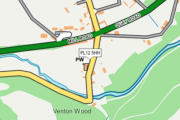 PL12 5HH map - OS OpenMap – Local (Ordnance Survey)