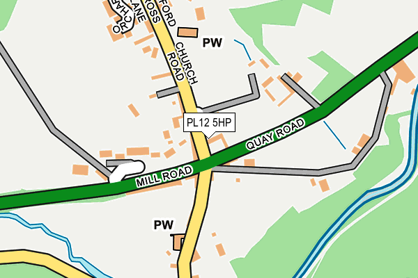 PL12 5HP map - OS OpenMap – Local (Ordnance Survey)