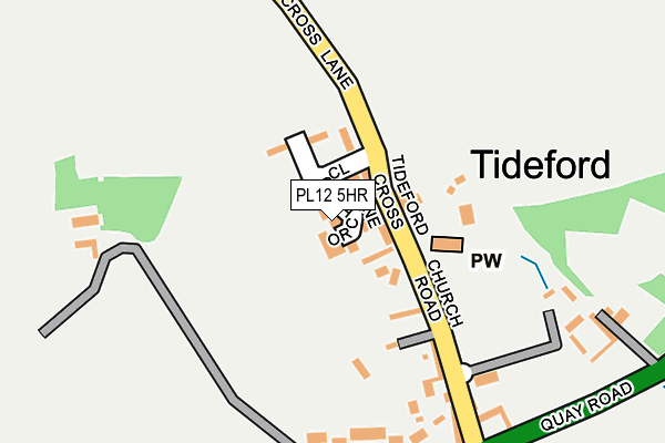 PL12 5HR map - OS OpenMap – Local (Ordnance Survey)