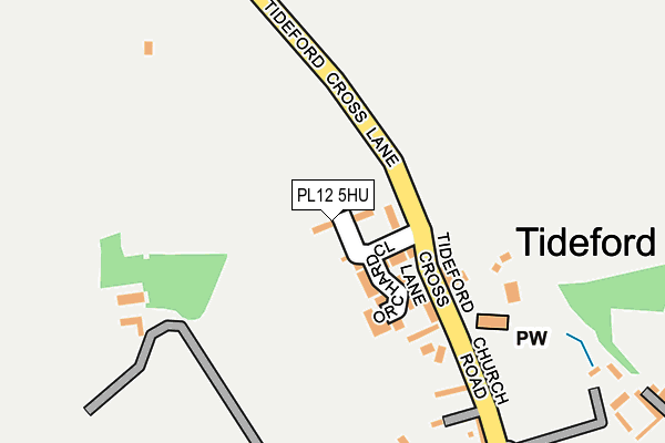 PL12 5HU map - OS OpenMap – Local (Ordnance Survey)
