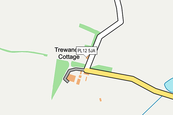 PL12 5JA map - OS OpenMap – Local (Ordnance Survey)
