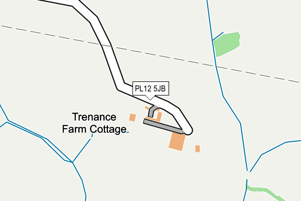 PL12 5JB map - OS OpenMap – Local (Ordnance Survey)