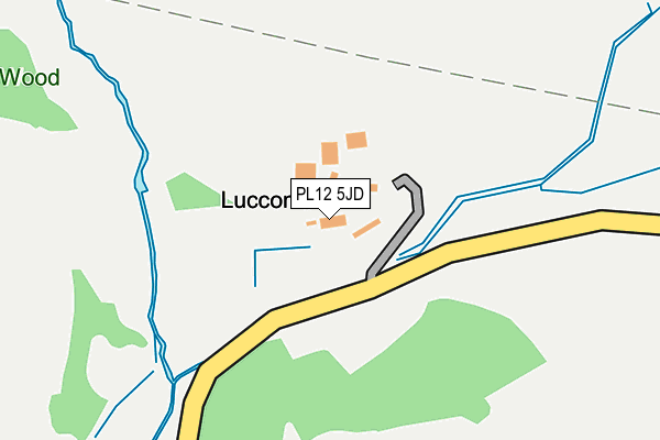 PL12 5JD map - OS OpenMap – Local (Ordnance Survey)