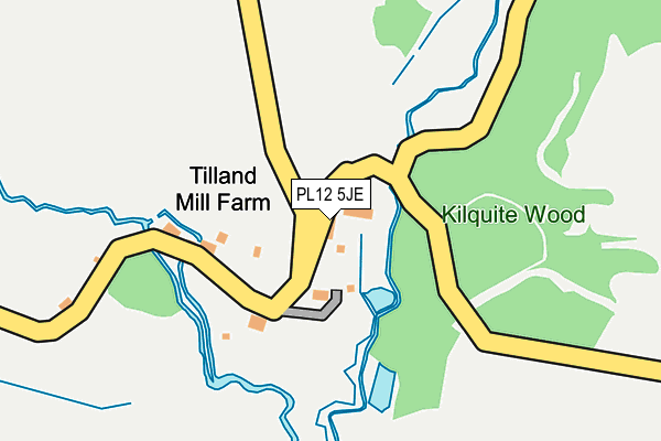 PL12 5JE map - OS OpenMap – Local (Ordnance Survey)