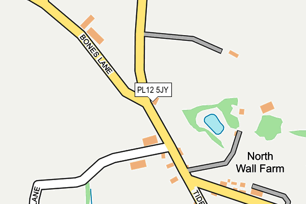 PL12 5JY map - OS OpenMap – Local (Ordnance Survey)