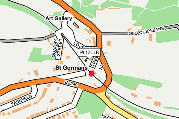 PL12 5LB map - OS OpenMap – Local (Ordnance Survey)