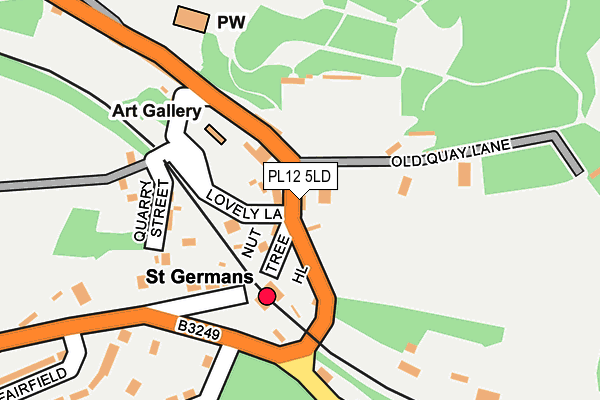 PL12 5LD map - OS OpenMap – Local (Ordnance Survey)