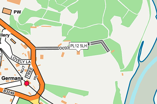 PL12 5LH map - OS OpenMap – Local (Ordnance Survey)