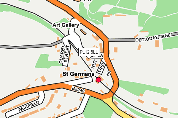 PL12 5LL map - OS OpenMap – Local (Ordnance Survey)