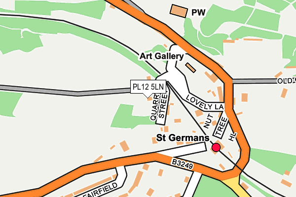 PL12 5LN map - OS OpenMap – Local (Ordnance Survey)