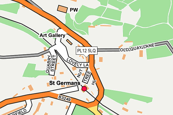 PL12 5LQ map - OS OpenMap – Local (Ordnance Survey)
