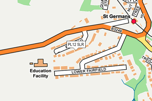 PL12 5LR map - OS OpenMap – Local (Ordnance Survey)