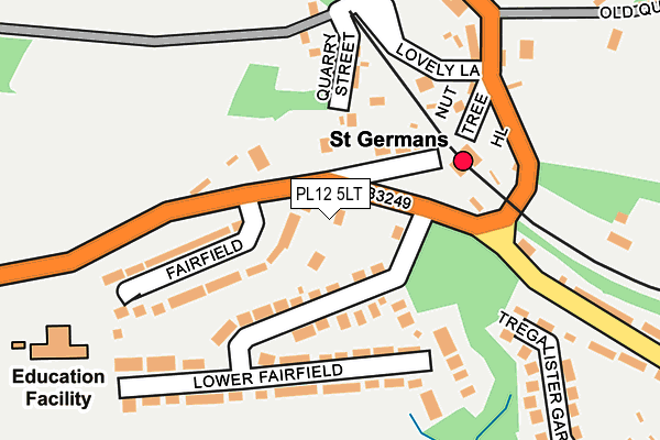 PL12 5LT map - OS OpenMap – Local (Ordnance Survey)