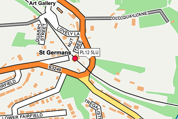 PL12 5LU map - OS OpenMap – Local (Ordnance Survey)