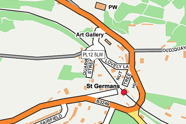 PL12 5LW map - OS OpenMap – Local (Ordnance Survey)