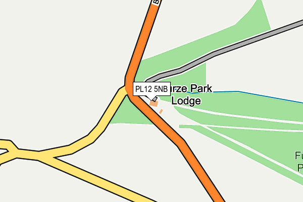 PL12 5NB map - OS OpenMap – Local (Ordnance Survey)