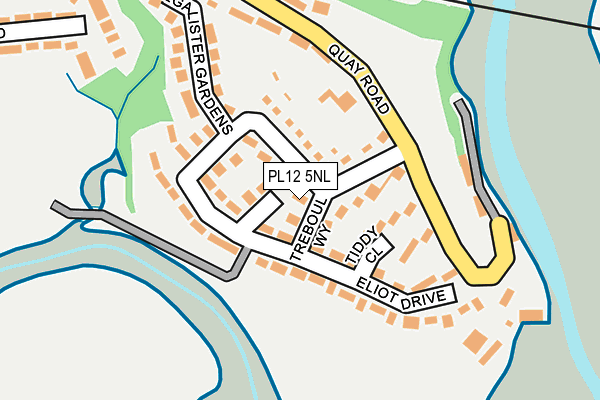 PL12 5NL map - OS OpenMap – Local (Ordnance Survey)