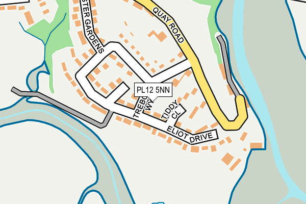 PL12 5NN map - OS OpenMap – Local (Ordnance Survey)