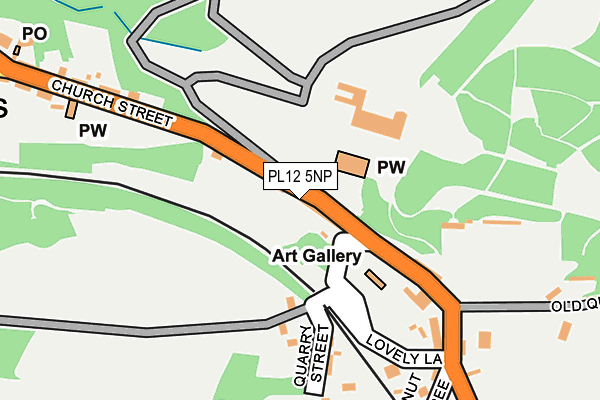 PL12 5NP map - OS OpenMap – Local (Ordnance Survey)