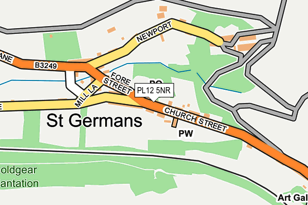 PL12 5NR map - OS OpenMap – Local (Ordnance Survey)