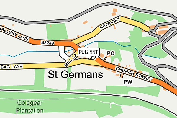 PL12 5NT map - OS OpenMap – Local (Ordnance Survey)