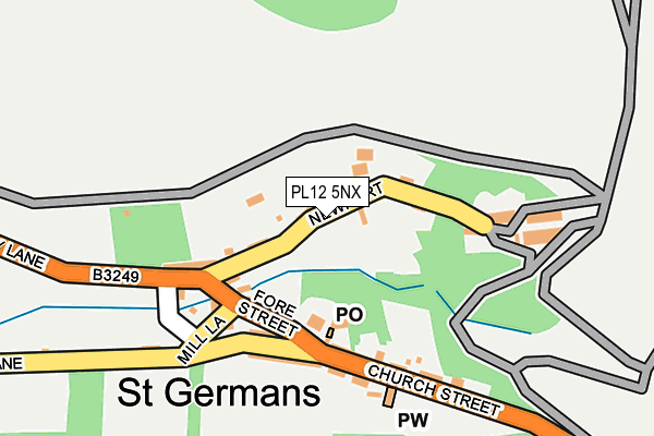 PL12 5NX map - OS OpenMap – Local (Ordnance Survey)