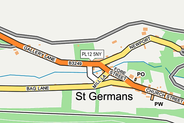 PL12 5NY map - OS OpenMap – Local (Ordnance Survey)