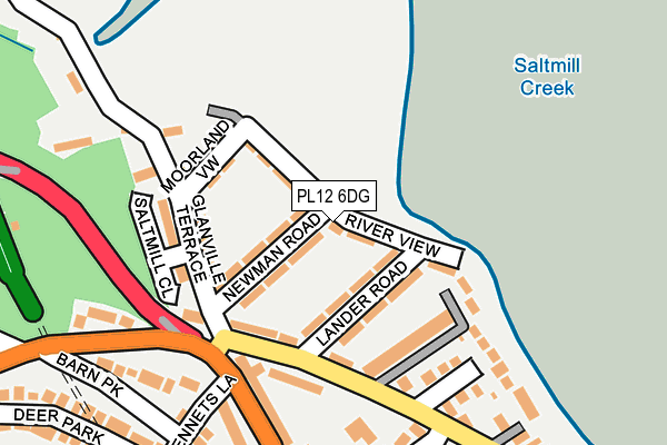 PL12 6DG map - OS OpenMap – Local (Ordnance Survey)