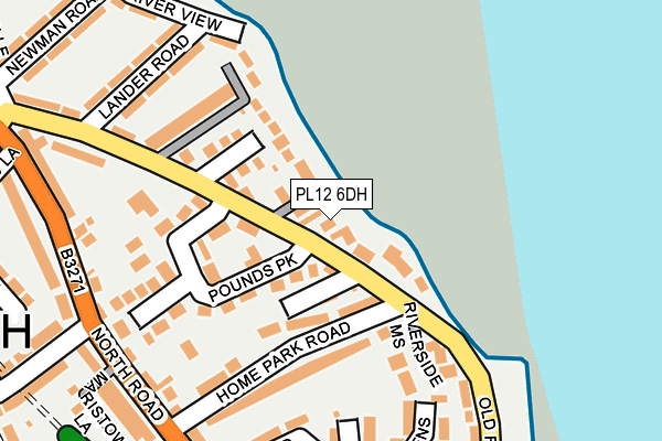 PL12 6DH map - OS OpenMap – Local (Ordnance Survey)