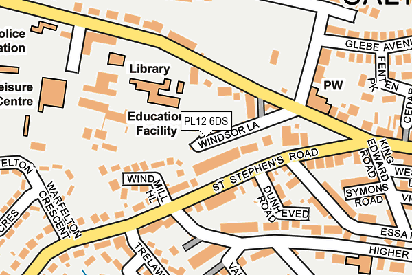 PL12 6DS map - OS OpenMap – Local (Ordnance Survey)