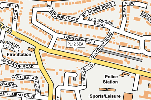 PL12 6EA map - OS OpenMap – Local (Ordnance Survey)