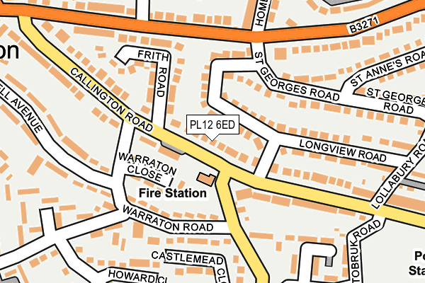 PL12 6ED map - OS OpenMap – Local (Ordnance Survey)