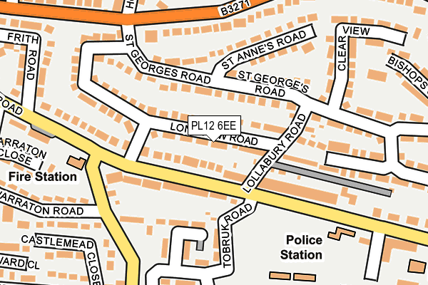 PL12 6EE map - OS OpenMap – Local (Ordnance Survey)