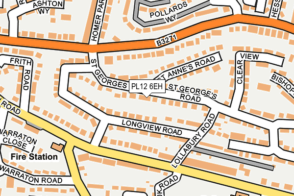 PL12 6EH map - OS OpenMap – Local (Ordnance Survey)