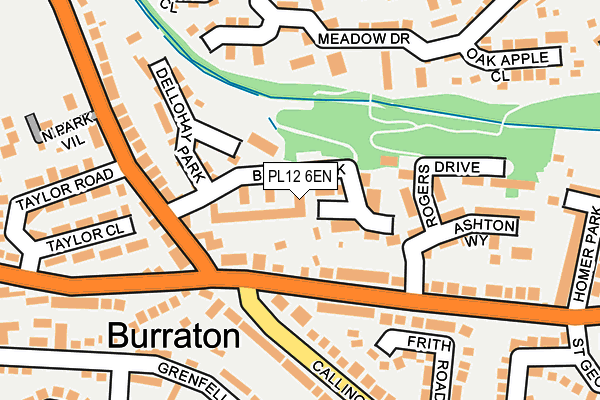 PL12 6EN map - OS OpenMap – Local (Ordnance Survey)