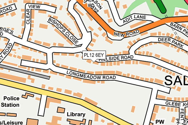 PL12 6EY map - OS OpenMap – Local (Ordnance Survey)