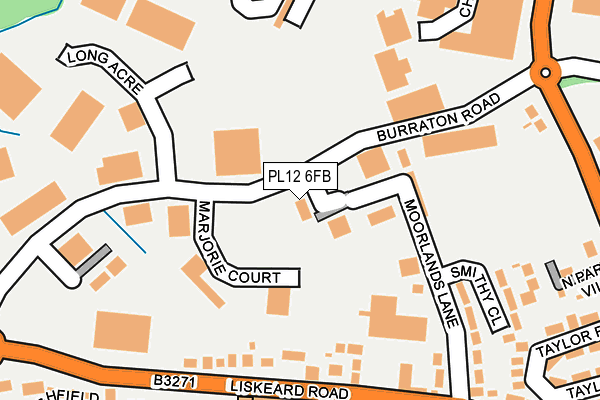 PL12 6FB map - OS OpenMap – Local (Ordnance Survey)