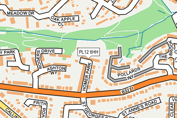 PL12 6HH map - OS OpenMap – Local (Ordnance Survey)