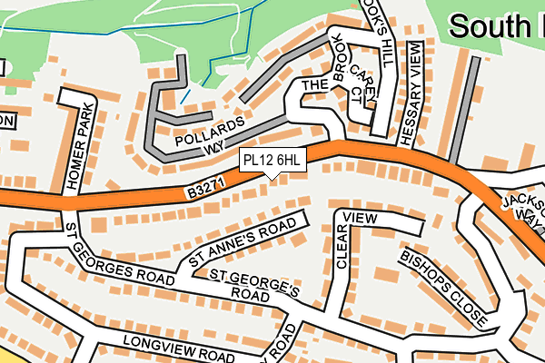 PL12 6HL map - OS OpenMap – Local (Ordnance Survey)