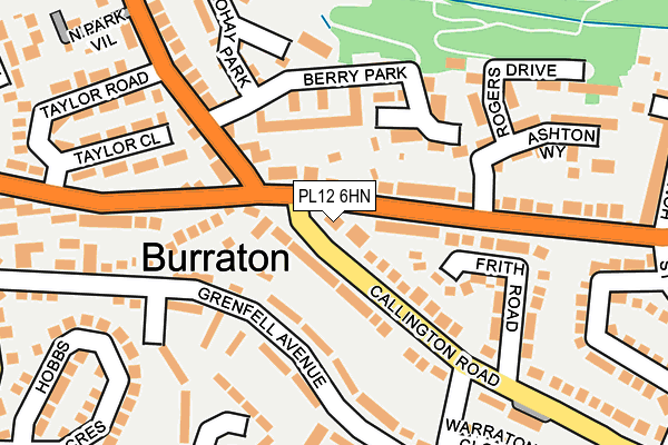 PL12 6HN map - OS OpenMap – Local (Ordnance Survey)