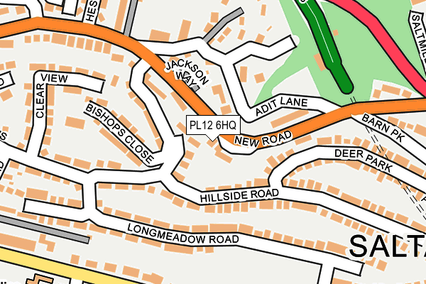 PL12 6HQ map - OS OpenMap – Local (Ordnance Survey)