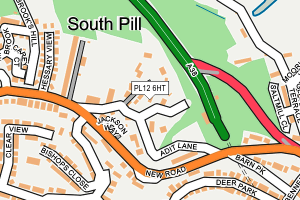 PL12 6HT map - OS OpenMap – Local (Ordnance Survey)