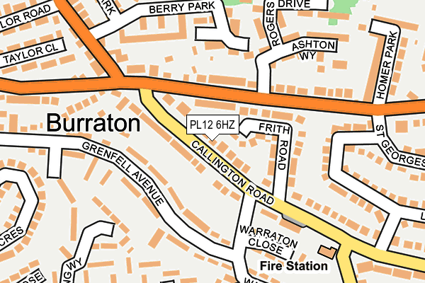 PL12 6HZ map - OS OpenMap – Local (Ordnance Survey)