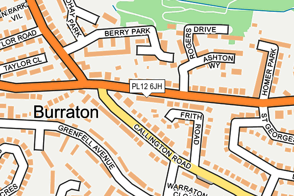 PL12 6JH map - OS OpenMap – Local (Ordnance Survey)