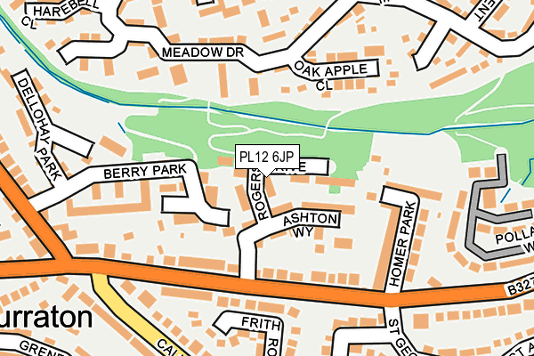PL12 6JP map - OS OpenMap – Local (Ordnance Survey)