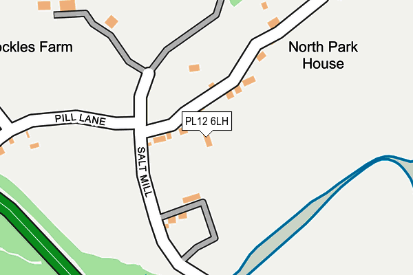 PL12 6LH map - OS OpenMap – Local (Ordnance Survey)